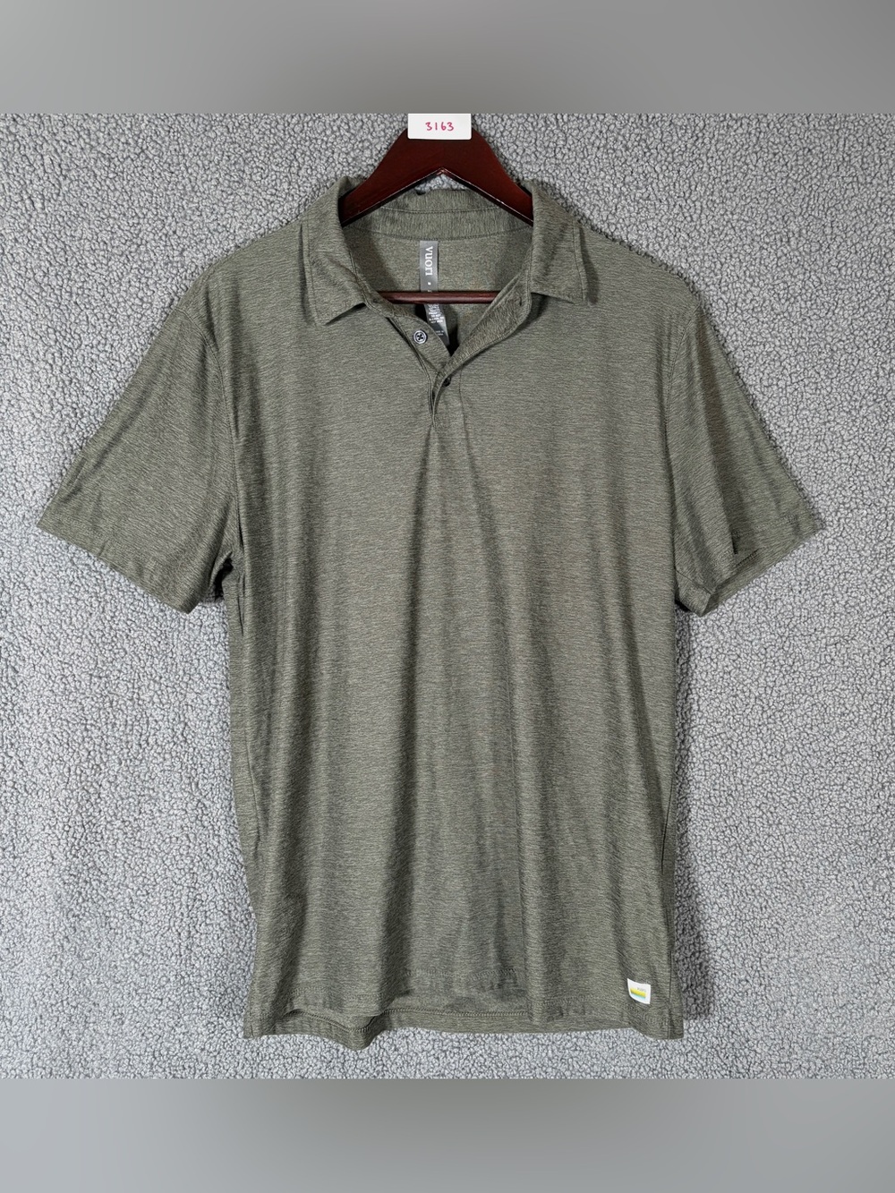 Vuori Strato Tech Polo Shirt - Men's Size M - Green